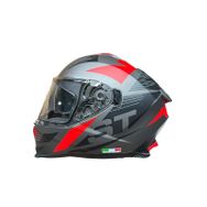 Sway SW-865 Mat Gri Turuncu Güneş Gözlüklü Kask
