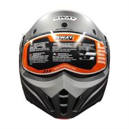 Sway SW 907 Stratos 180 Çene Açılır Siyah Motosiklet Kaskı
