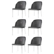 Sweet Home 6 Adet Limon Metal Krom Mutfak Salon Yemek Odası Sandalyesi