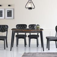 Sweet Home Milano H Gloss Mdf Irony Masa +4 Adet Gala Sandalye Takım
