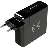 Swiss Charger SCC-30093 Powerbank Özellikli 2x USB Çıkışlı 2.4A Kablosuz Duvar Şarj Aleti