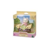 Sylvanian Families 5680 Çiçekli Kedi Anne ve Bisiklet Oyuncak