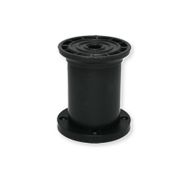 Sym 8 cm Jumbo Siyah Yuvarlak Tabla Plastik Ayak