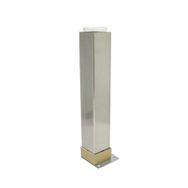 Sym Alüminyum Kare 40X40 25 cm Inox Ayak