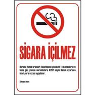 Sym STW023 Sigara İçilmez Uyarı Levhası
