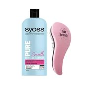 Syoss 550 ml Pure Smooth Micellar Silikonsuz Şampuan+Saç Açıcı Tarak