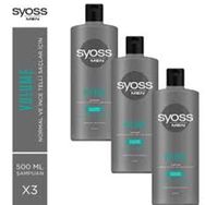 Syoss Volume 500 ml x 3 Adet Men Şampuan