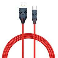 Syrox C101 Kırmızı 2.1 A Type-C Esnek Silikon Hızlı Şarj Data Kablosu