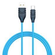 Syrox C101 Mavi 2.1 A Type-C Esnek Silikon Hızlı Şarj Data Kablosu
