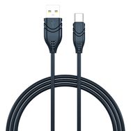Syrox C101 Siyah 2.1 A Type-C Esnek Silikon Hızlı Şarj Data Kablosu