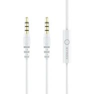Syrox C118 Beyaz Audio 3.5 mm 1.5 m AUX Mikrofonlu Ses Aktarım Kablosu