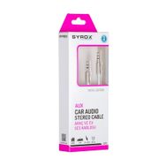 Syrox C20 3.5 mm 1 mt Beyaz Audio Aux Kablo