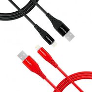 Syrox C88 2.0A 1 mt Lightning USB Metal Data Şarj Kablosu