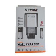 Syrox J48 Type-C Girişli 2.6A Hızlı Şarj