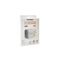 Syrox PD18B Type-C PD 18W QC 3.0A Beyaz Çıkışlı Şarj Adaptörü Başlık