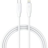 Syrox PD18LK 3.0A 18W 1 mt Type-C Lightning Beyaz Şarj ve Data Kablosu