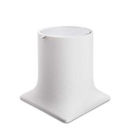 System BA4007 030 R1-CR Beyaz Krom Çöp Kovası