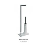 System BA4015 048 R3-AL6 Hareketli Siyah Mermer Desenli WC Set