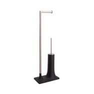 System BA4015048R2-NBM Siyah Nikel Saten Mat Hareketli WC Seti