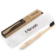 T-Brush Bambu Orta Sert Siyah Diş Yumuşak Fırçası