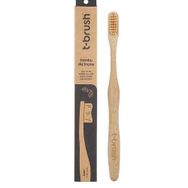 T-Brush Krem Renk Bambu Orta Sert Diş Fırçası