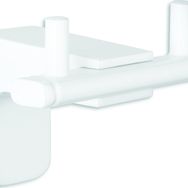 T-may 71023-3 Banyo Premium Beyaz İkili Bornoz Askılık