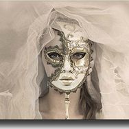 Tablo Center 50x70 cm Maske Kanvas Tablo