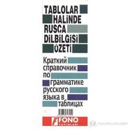Tablolar Halinde Rusça Dilbilgisi Özeti - Heyet-Kurul-Komisyon Yazar Belirtilmemiş