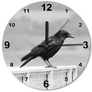 Tablomega Kara Karga The Crow Ahşap Duvar Saati