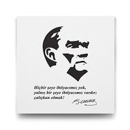 Tabloshop Atatürk Sözleri 90x90 cm Tablo