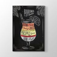 Tabloshop Bahama Mama Kokteyl Tarifi 40x60 cm Tablo