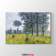 Tabloshop Claude Monet Kavaklar Altında 100x70 cm Kanvas Tablo