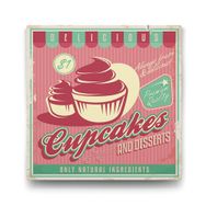 Tabloshop Cup Cakes 60x60 cm Tablo