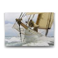 Tabloshop Dalgalı Denizde Yelkenli 140x100 cm Tablo
