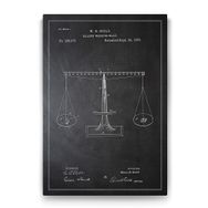 Tabloshop Denge Ölçeği Patenti 50x75 cm Tablo