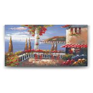 Tabloshop Deniz Manzaralı Cafe 100x50 cm Tablo