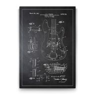 Tabloshop Fender Gitar Patenti 50x75 cm Tablo
