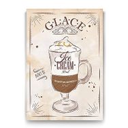 Tabloshop Glace Kahve Tarifi 100x140 cm Tablo