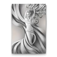Tabloshop Gümüş Saçlı Kadın 40x60 cm Tablo