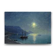 Tabloshop Ivan Ayvazovski Evening in Crimea 100x70 cm Tablo