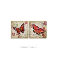 Tabloshop Kelebekler Kanvas Tablo