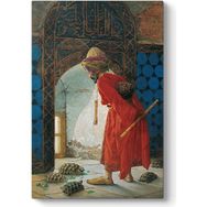 Tabloshop Osman Hamdi Bey Kaplumbağa Terbiyecisi 80x125 cm Tablo