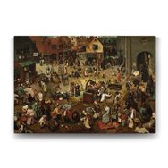 Tabloshop Pieter Bruegel Karnaval Ve Perhiz 125x80 cm Tablo