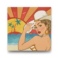 Tabloshop Pin Up Miami 90x90 cm Tablo