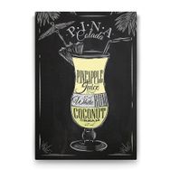 Tabloshop Pina Colada Kokteyl Tarifi 100x140 cm Tablo
