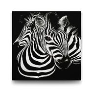 Tabloshop Siyah Beyaz Zebra 100x100 cm Tablo