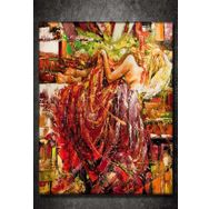Tabloshop Sleeping Girl Drawn Kanvas Tablo