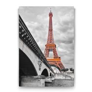 Tabloshop Turuncu Eyfel Kulesi 50x75 cm Tablo
