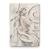 Tabloshop Uzun Saçlı Kadın 40x60 cm Tablo