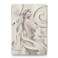 Tabloshop Uzun Saçlı Kadın 50x75 cm Tablo